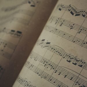 sheet music, piano and voice
